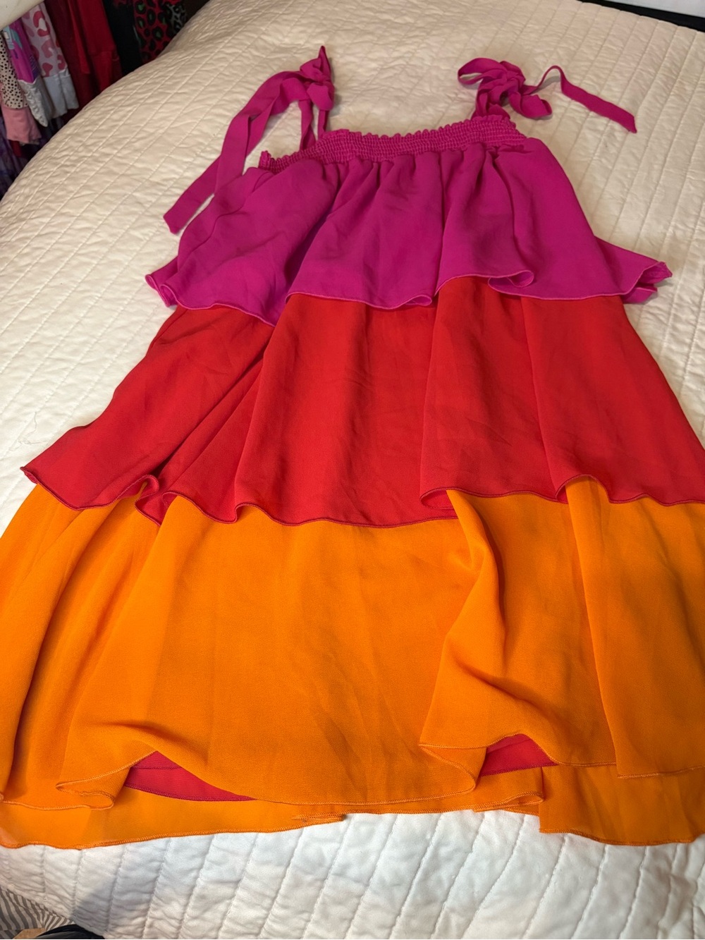 Show me your MuMu Gabriella Sundress - Pink, Red & Orange